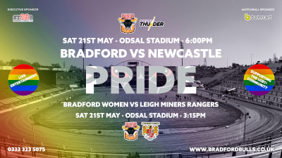 TICKETS ON SALE FOR PRIDE DAY DOUBLE HEADER