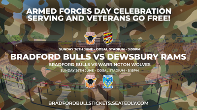 DEWSBURY GAME TO HOST ARMED FORCES DAY