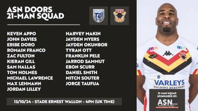 O'CARROLL NAMES SQUAD FOR SUNDAY SEMI