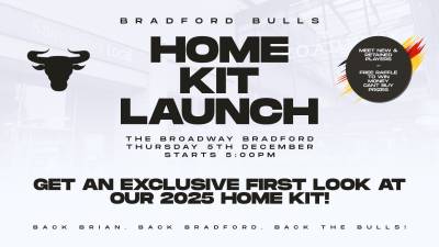 BROADWAY BRADFORD TO HOST BULLS HOME KIT LAUNCH