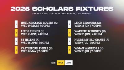 2025 SCHOLARSHIP FIXTURES ANNOUNCED