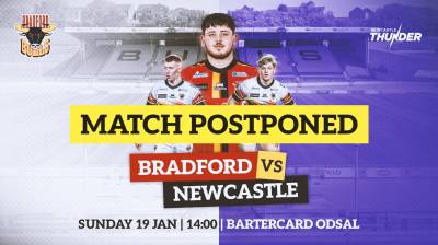 NEWCASTLE MATCH POSTPONED