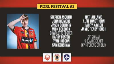 PDRL SQUAD NAMED FOR WAKEFIELD FESTIVAL