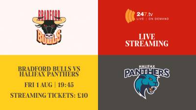 BULLS VS HALIFAX TO BE STREAMED