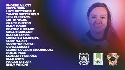 WOMEN'S SQUAD NAMED FOR HULL FC CLASH