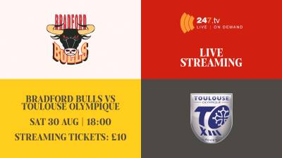 BULLS VS TOULOUSE TO BE STREAMED