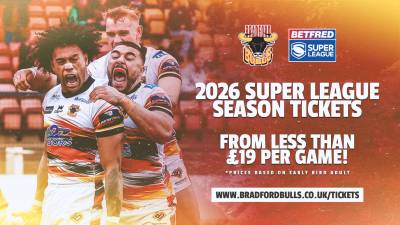 2026 SUPER LEAGUE SEASON TICKETS NOW ON SALE!