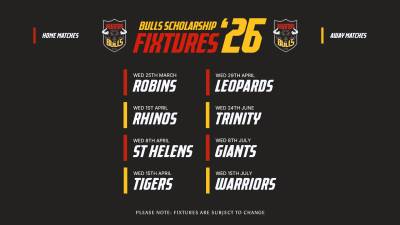 2026 SCHOLARSHIP FIXTURES REVEALED
